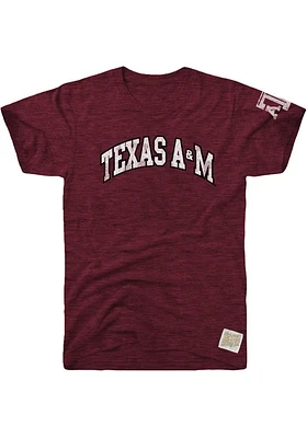 Original Retro Brand Texas A&M Aggies Maroon Arch Short Sleeve Fashion T Shirt
