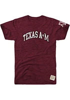 Original Retro Brand Texas A&M Aggies Maroon Arch Short Sleeve Fashion T Shirt
