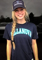 Original Retro Brand Villanova Wildcats Navy Blue Arch Short Sleeve Fashion T Shirt