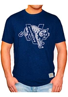 Original Retro Brand Villanova Wildcats Navy Blue Logo Short Sleeve Fashion T Shirt