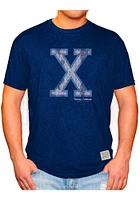 Original Retro Brand Xavier Musketeers Navy Blue Logo Short Sleeve Fashion T Shirt