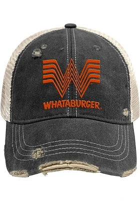 Original Retro Brand Texas Distressed Meshback Adjustable Hat - Black