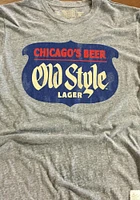 Original Retro Brand Chicago Grey Chicagos Beer Old Style Short Sleeve Fashion T Shirt