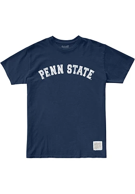 Original Retro Brand Penn State Nittany Lions Navy Blue Arched Name Short Sleeve T Shirt
