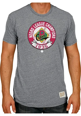 Original Retro Brand Pittsburgh Crawfords Grey 1935 Champs Short Sleeve Fashion T Shirt