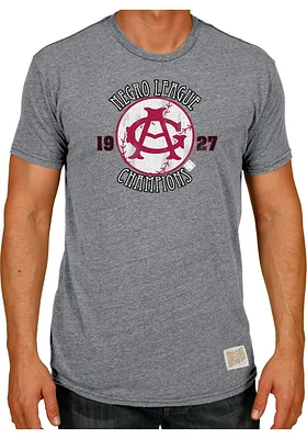 Original Retro Brand Chicago American Giants Grey 1927 Champs Short Sleeve Fashion T Shirt