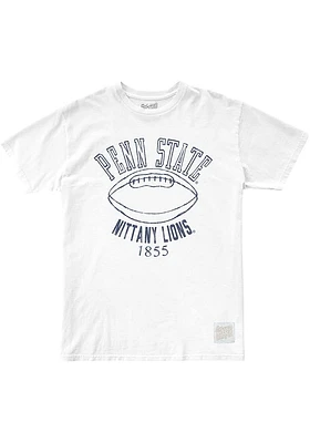 Original Retro Brand Penn State Nittany Lions White Vintage Football Short Sleeve Fashion T Shirt