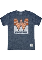 Original Retro Brand Texas Navy Blue Whataburger Short Sleeve Fashion T Shirt