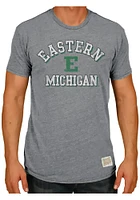 Original Retro Brand Eastern Michigan Eagles Grey Number One Short Sleeve Fashion T Shirt