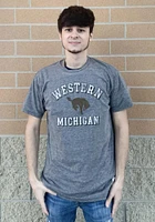 Original Retro Brand Western Michigan Broncos Grey Team Short Sleeve Fashion T Shirt