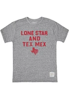 Original Retro Brand Texas Grey Lone Star Short Sleeve Fashion T Shirt
