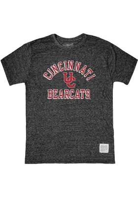 Original Retro Brand Cincinnati Bearcats Black Caps Arch Logo Short Sleeve Fashion T Shirt