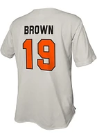 Original Retro Brand Oklahoma State Cowboys Mens Grey Brown Baseball Jersey