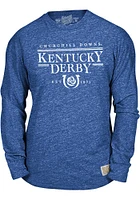 Original Retro Brand Kentucky Blue Churchill Downs Long Sleeve Fashion T Shirt