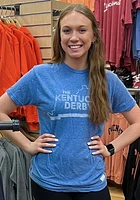 Original Retro Brand Kentucky Blue State Shape Short Sleeve Fashion T Shirt