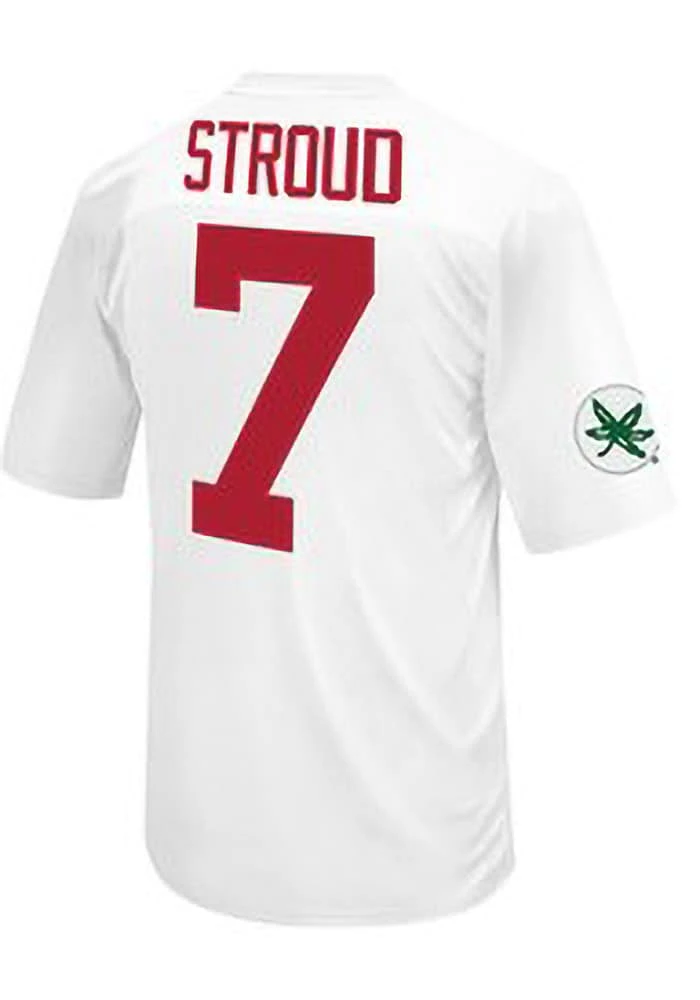 CJ Stroud  Original Retro Brand Ohio State Buckeyes White Player Football Jersey