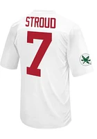 CJ Stroud  Original Retro Brand Ohio State Buckeyes White Player Football Jersey