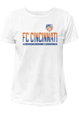 Original Retro Brand FC Cincinnati Womens Vintage Short Sleeve T-Shirt