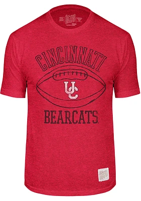 Original Retro Brand Cincinnati Bearcats Red Vintage Vault Football Short Sleeve Fashion T Shirt