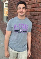 Original Retro Brand K-State Wildcats Grey Arch Short Sleeve Fashion T Shirt