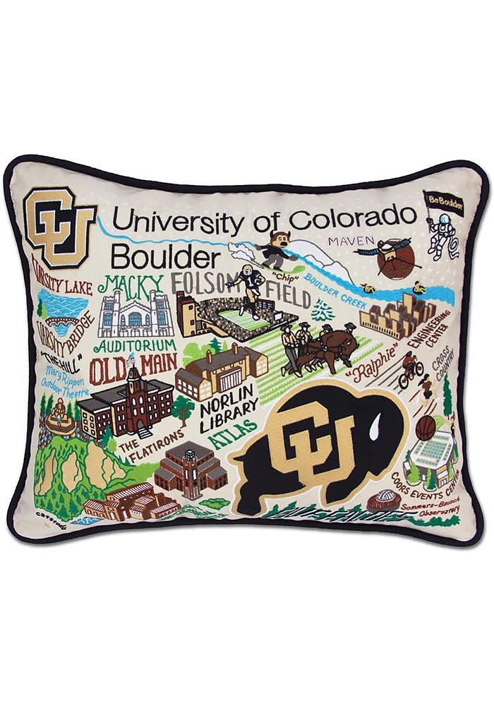 Colorado Buffaloes 16x20 Embroidered Pillow