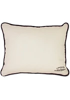 Kansas Jayhawks 16x20 Embroidered Throw Pillow - White