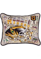 Missouri Tigers 16x20 Embroidered Throw Pillow - White