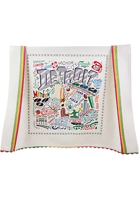 Detroit Printed and Embroidered Towel