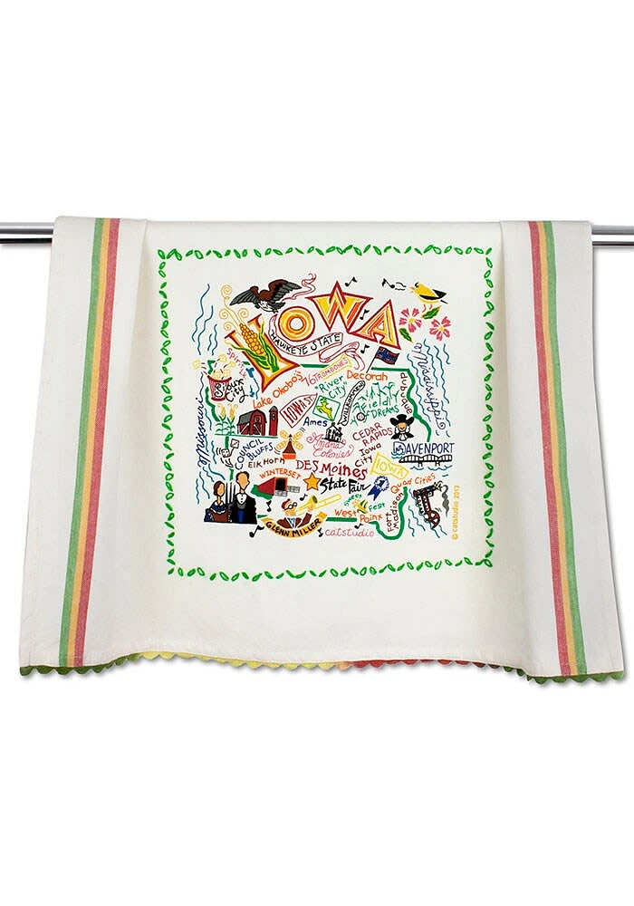 Iowa Printed and Embroidered Towel