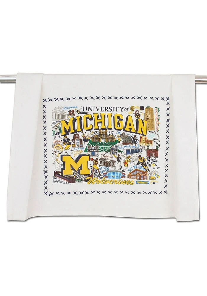 Michigan Wolverines Printed and Embroidered Towel