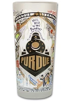 Purdue Boilermakers 15 oz Frosted Pint Glass - Gold