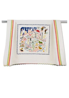 Chicago Printed and Embroidered Towel