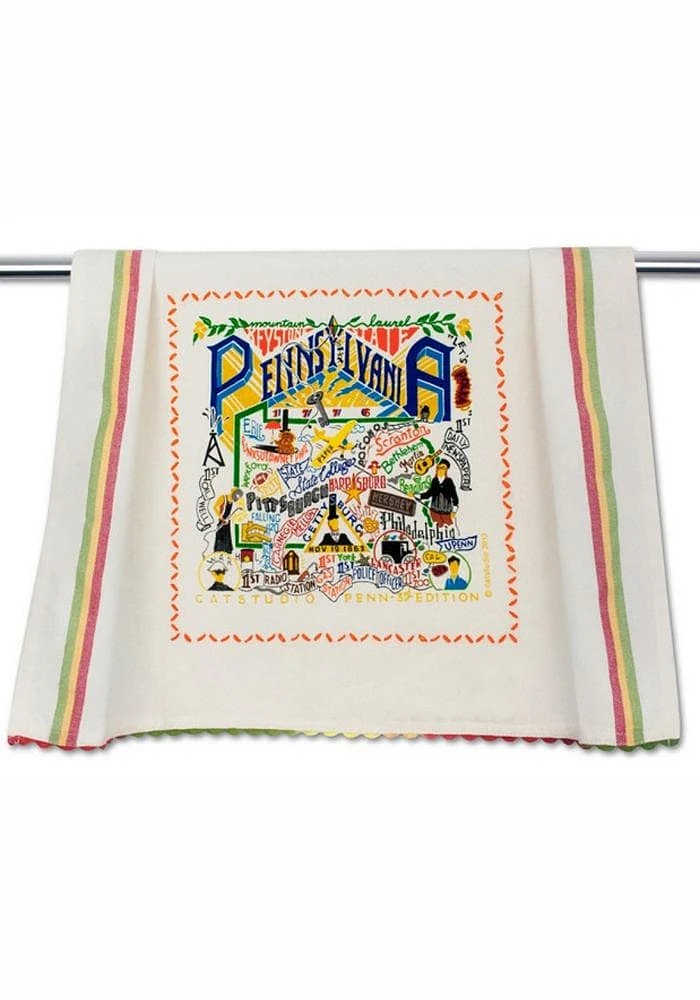 Pennsylvania Printed and Embroidered Towel