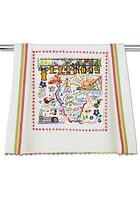 Illinois Printed and Embroidered Towel