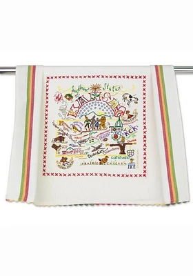 Kansas Printed and Embroidered Towel