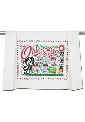 Ohio State Buckeyes Printed and Embroidered Towel