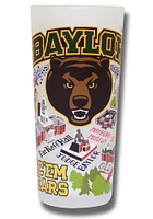 Baylor Bears 15oz Illustrated Frosted Pint Glass - White