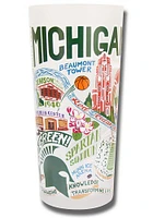 Michigan State Spartans 15oz Illustrated Frosted Pint Glass - White