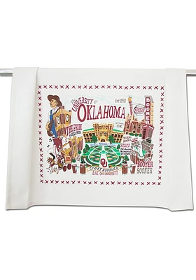 Oklahoma Sooners Printed and Embroidered Towel