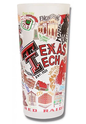 Texas Tech Red Raiders 15oz Illustrated Frosted Pint Glass - White
