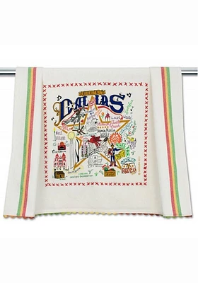 Dallas Ft Worth Printed and Embroidered Towel