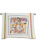 Dallas Ft Worth Embroidered Towel
