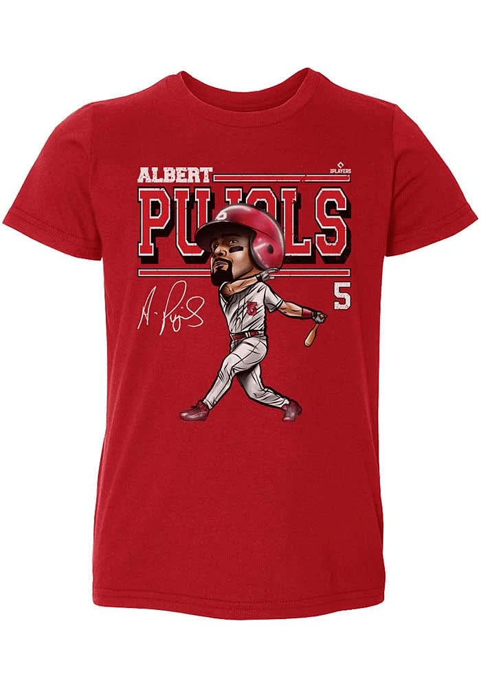 Albert Pujols St Louis Cardinals Toddler Red Cartoon Short Sleeve Player T Shirt