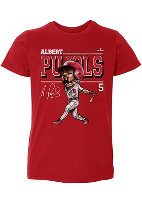 Albert Pujols St Louis Cardinals Toddler Red Cartoon Short Sleeve Player T Shirt