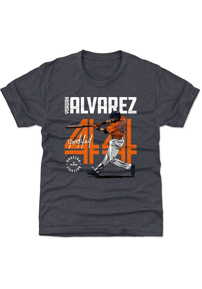 Yordan Alvarez Houston Astros Youth Navy Blue Inline Player Tee