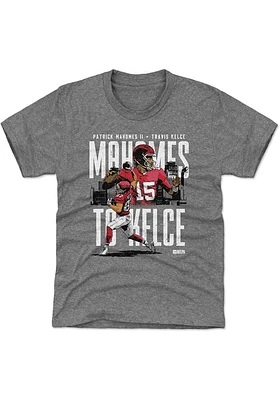 Patrick Mahomes Kansas City Chiefs Youth Grey Connection Player Tee