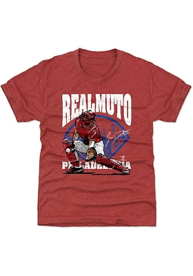 JT Realmuto Philadelphia Phillies Youth Red Field Player Tee