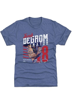 Jacob DeGrom Texas Rangers Youth Blue DeGrominator Machine Player Tee