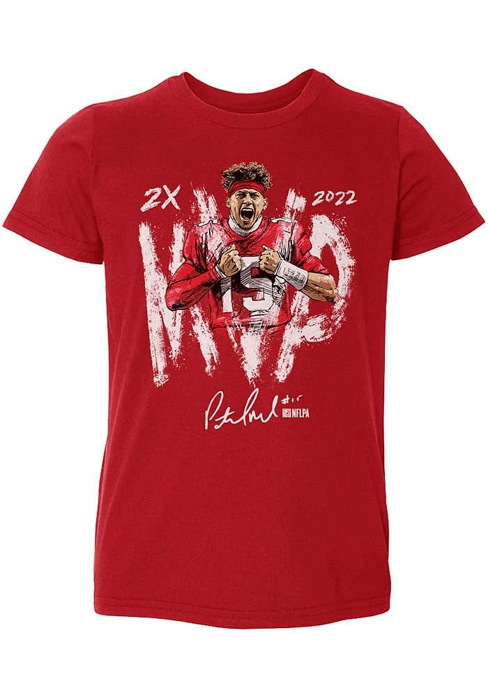 Patrick Mahomes Kansas City Chiefs Toddler Red 2X MVP Short Sleeve Player T Shirt