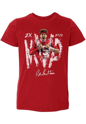 Patrick Mahomes Kansas City Chiefs Toddler Red 2X MVP Short Sleeve Player T Shirt